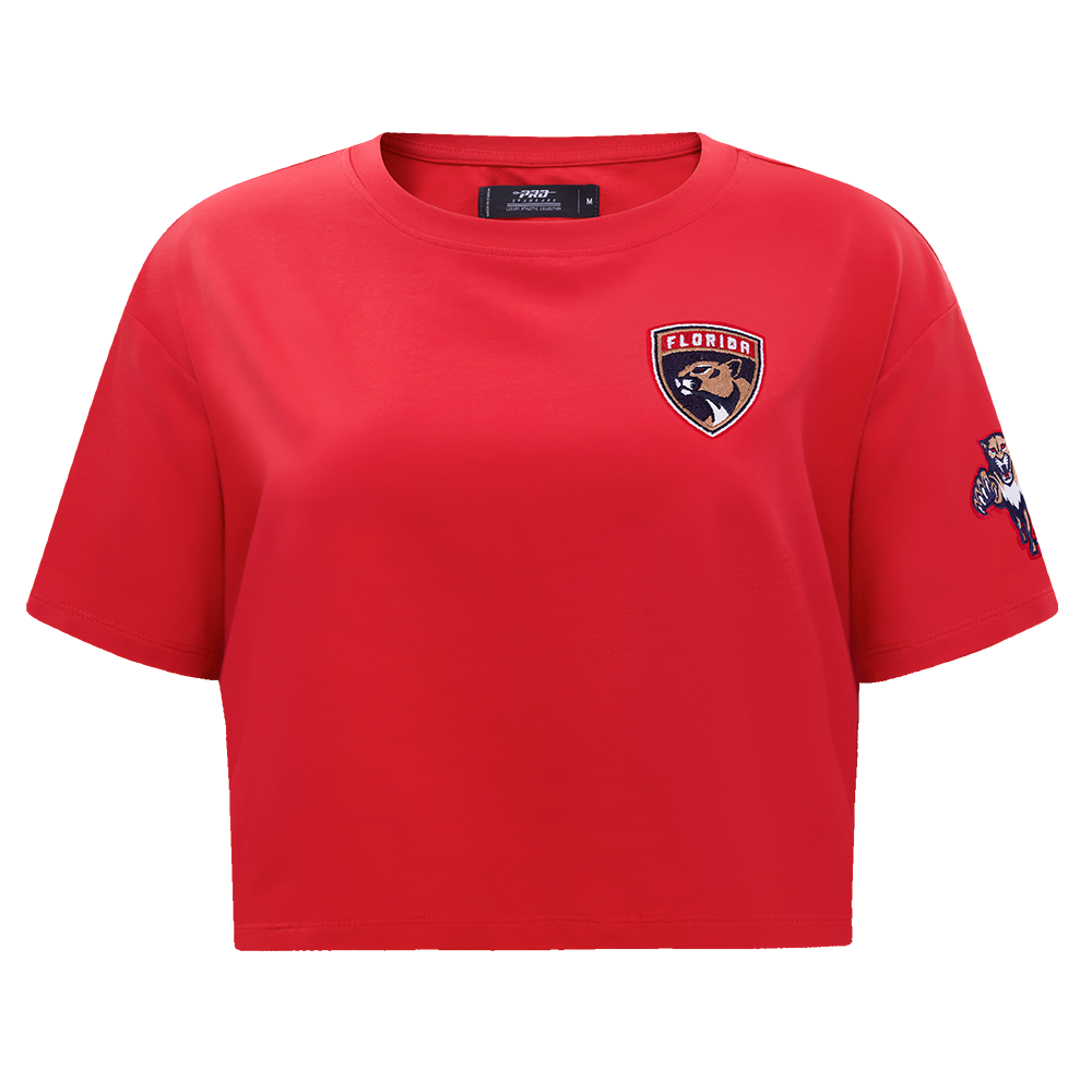 NHL FLORIDA PANTHERS CLASSIC WOMEN'S SJ BOXY TEE (RED)