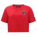 NHL FLORIDA PANTHERS CLASSIC WOMEN'S SJ BOXY TEE (RED)