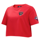 NHL FLORIDA PANTHERS CLASSIC WOMEN'S SJ BOXY TEE (RED)