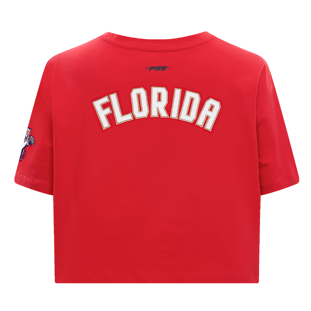 NHL FLORIDA PANTHERS CLASSIC WOMEN'S SJ BOXY TEE (RED)