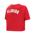 NHL FLORIDA PANTHERS CLASSIC WOMEN'S SJ BOXY TEE (RED)