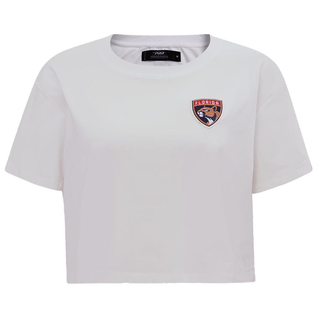 NHL FLORIDA PANTHERS CLASSIC WOMEN'S SJ BOXY TEE (WHITE)