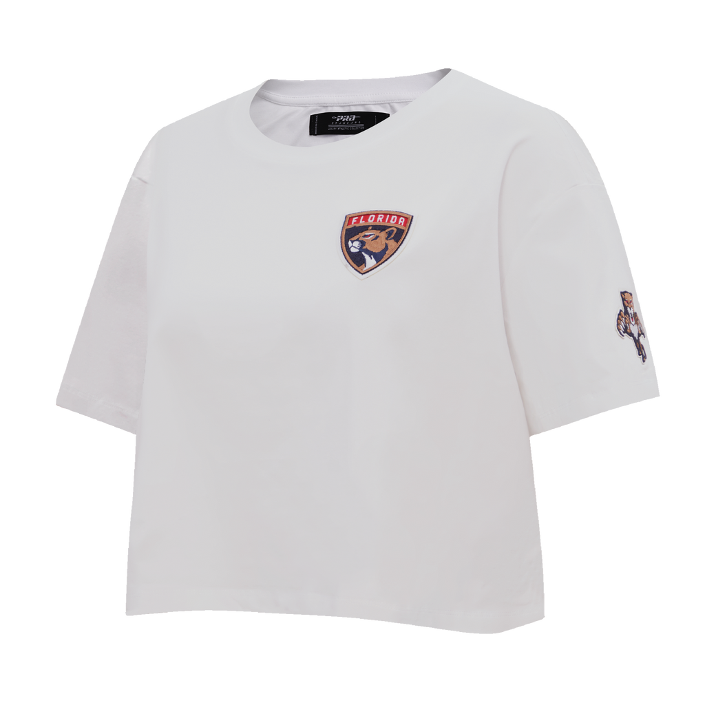 NHL FLORIDA PANTHERS CLASSIC WOMEN'S SJ BOXY TEE (WHITE)