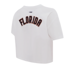 NHL FLORIDA PANTHERS CLASSIC WOMEN'S SJ BOXY TEE (WHITE)