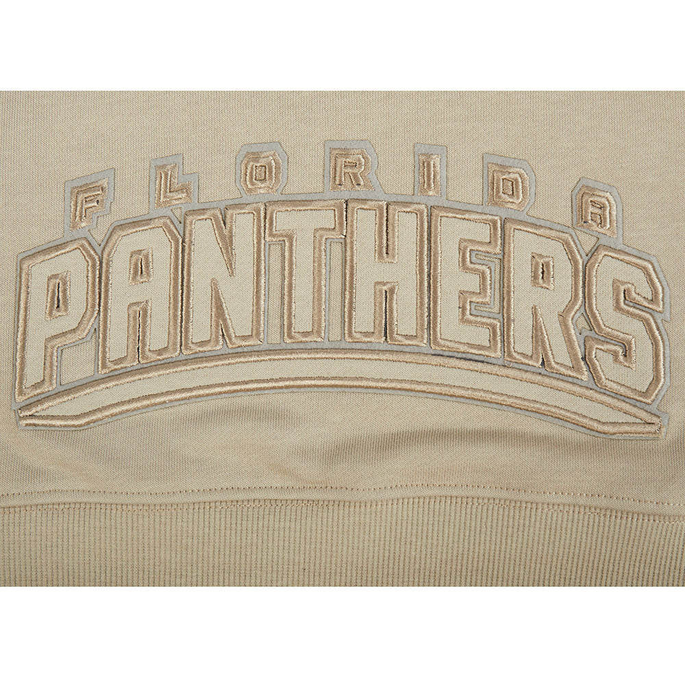 NHL FLORIDA PANTHERS NEUTRAL CHANDAIL À CAPUCHON COURT EN MOLLETON POUR FEMME (TAUPE)