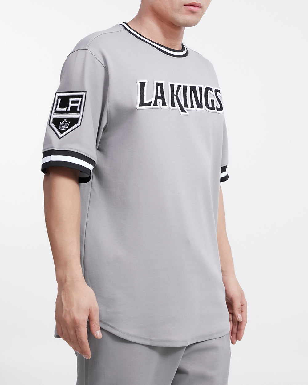 NHL LOS ANGELES KINGS CLASSIC CHENILLE JERSEY POUR HOMME (GRIS/NOIR)