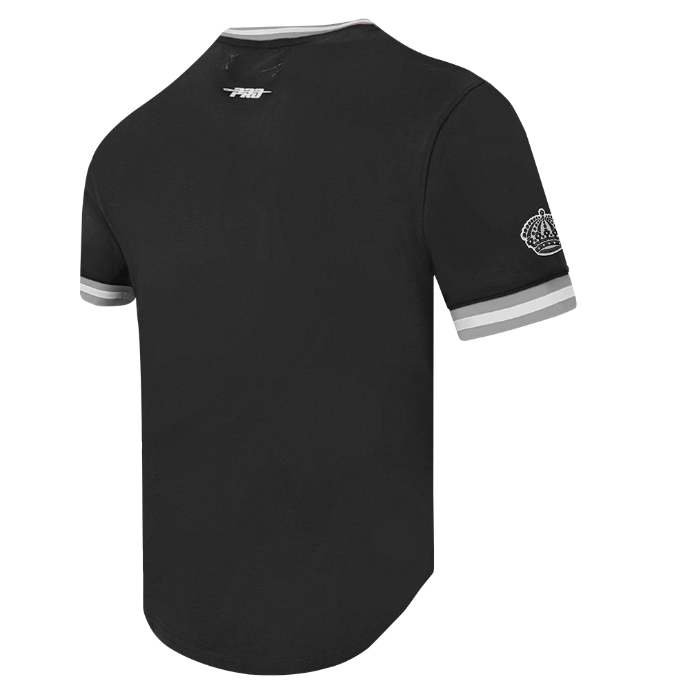NHL LOS ANGELES KINGS RETRO CLASSIC T-SHIRT EN MAILLE DOUBLE POUR HOMME (NOIR/GRIS)