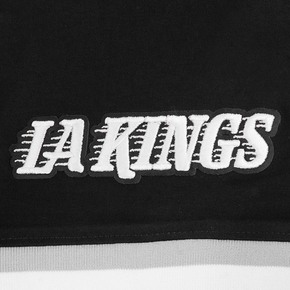 NHL LOS ANGELES KINGS RETRO CLASSIC T-SHIRT EN MAILLE DOUBLE POUR HOMME (NOIR/GRIS)