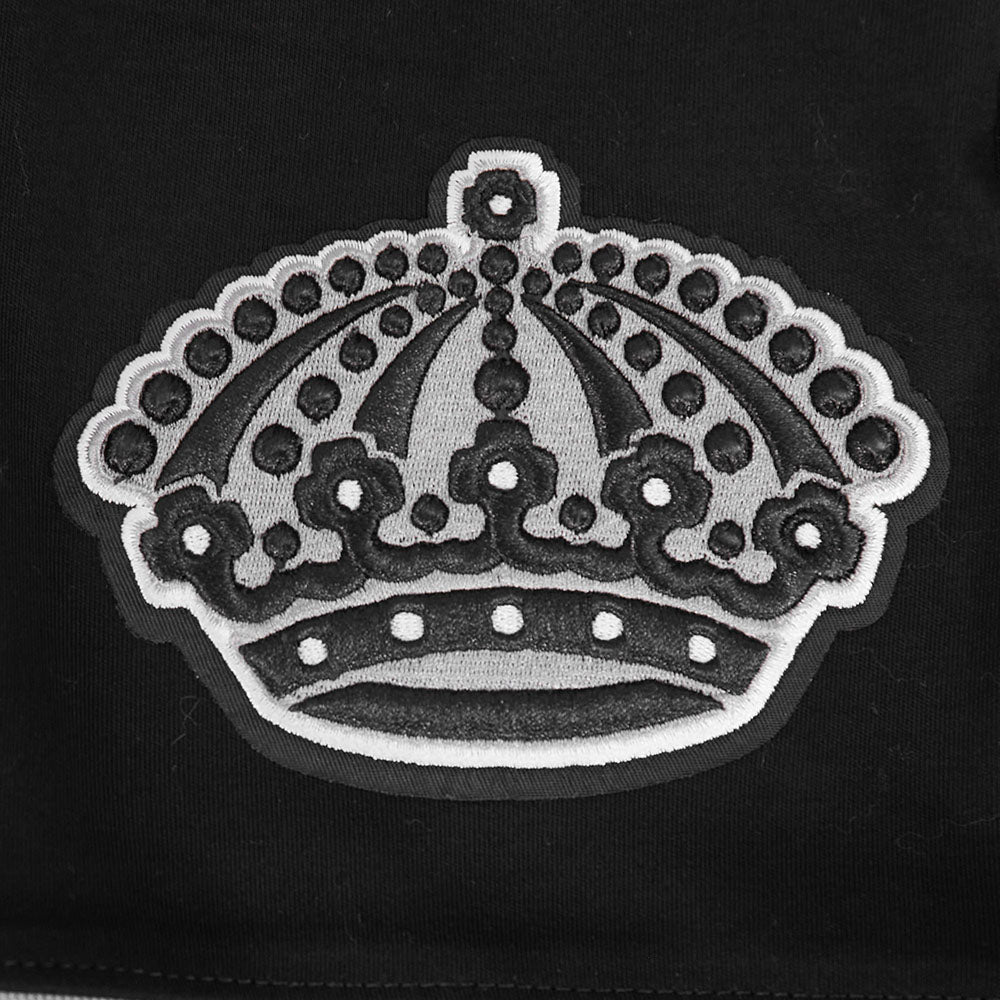 NHL LOS ANGELES KINGS RETRO CLASSIC T-SHIRT EN MAILLE DOUBLE POUR HOMME (NOIR/GRIS)