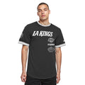 NHL LOS ANGELES KINGS RETRO CLASSIC T-SHIRT EN MAILLE DOUBLE POUR HOMME (NOIR/GRIS)