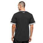 NHL LOS ANGELES KINGS RETRO CLASSIC T-SHIRT EN MAILLE DOUBLE POUR HOMME (NOIR/GRIS)
