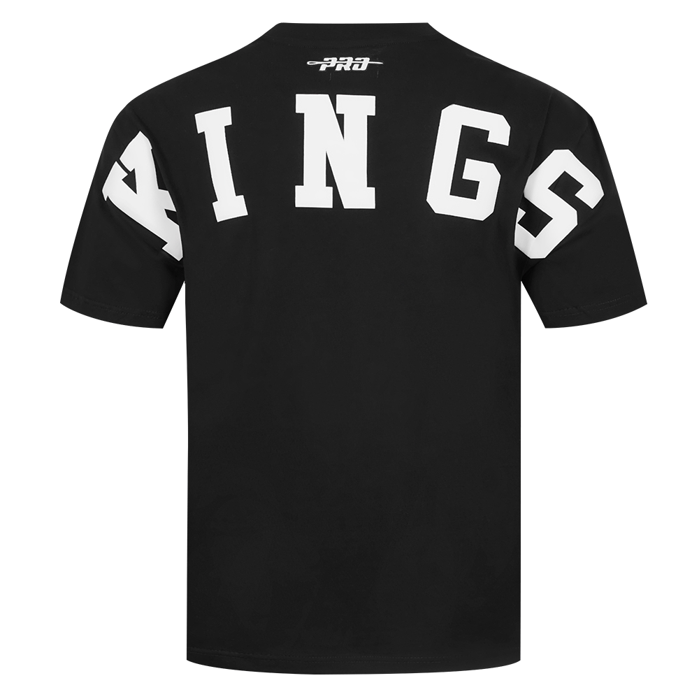 NHL LOS ANGELES KINGS WINGSPAN T-SHIRT EN JERSEY DE COTON À ÉPAULES TOMBANTES POUR HOMME (NOIR)