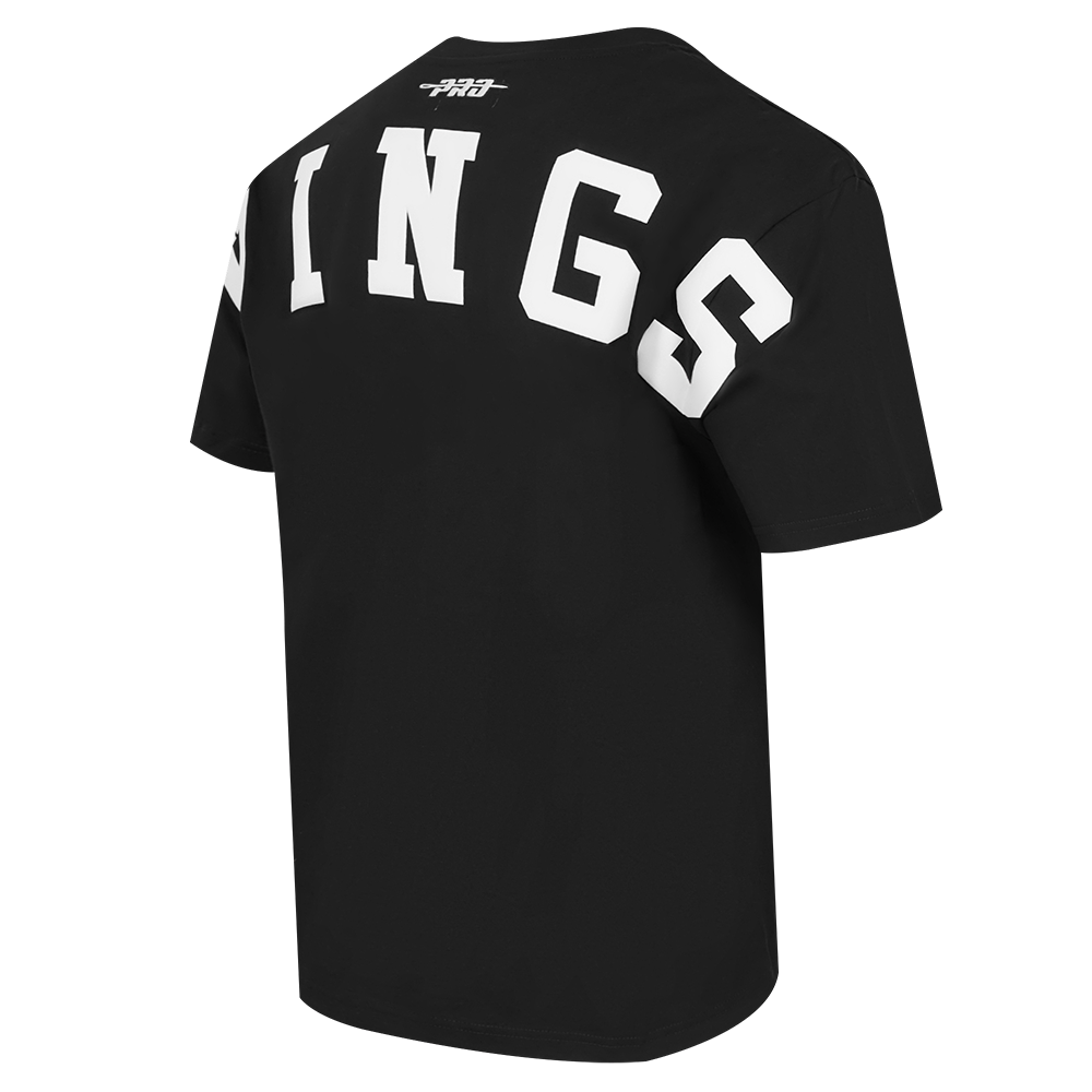 NHL LOS ANGELES KINGS WINGSPAN T-SHIRT EN JERSEY DE COTON À ÉPAULES TOMBANTES POUR HOMME (NOIR)