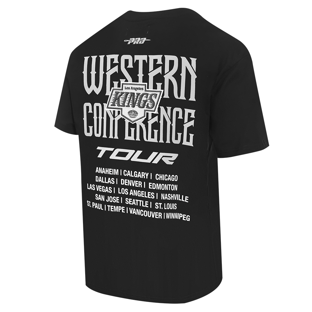 NHL LOS ANGELES KINGS CITY TOUR 2.0 MEN'S CJ DROP SHOULDER TEE (BLACK)