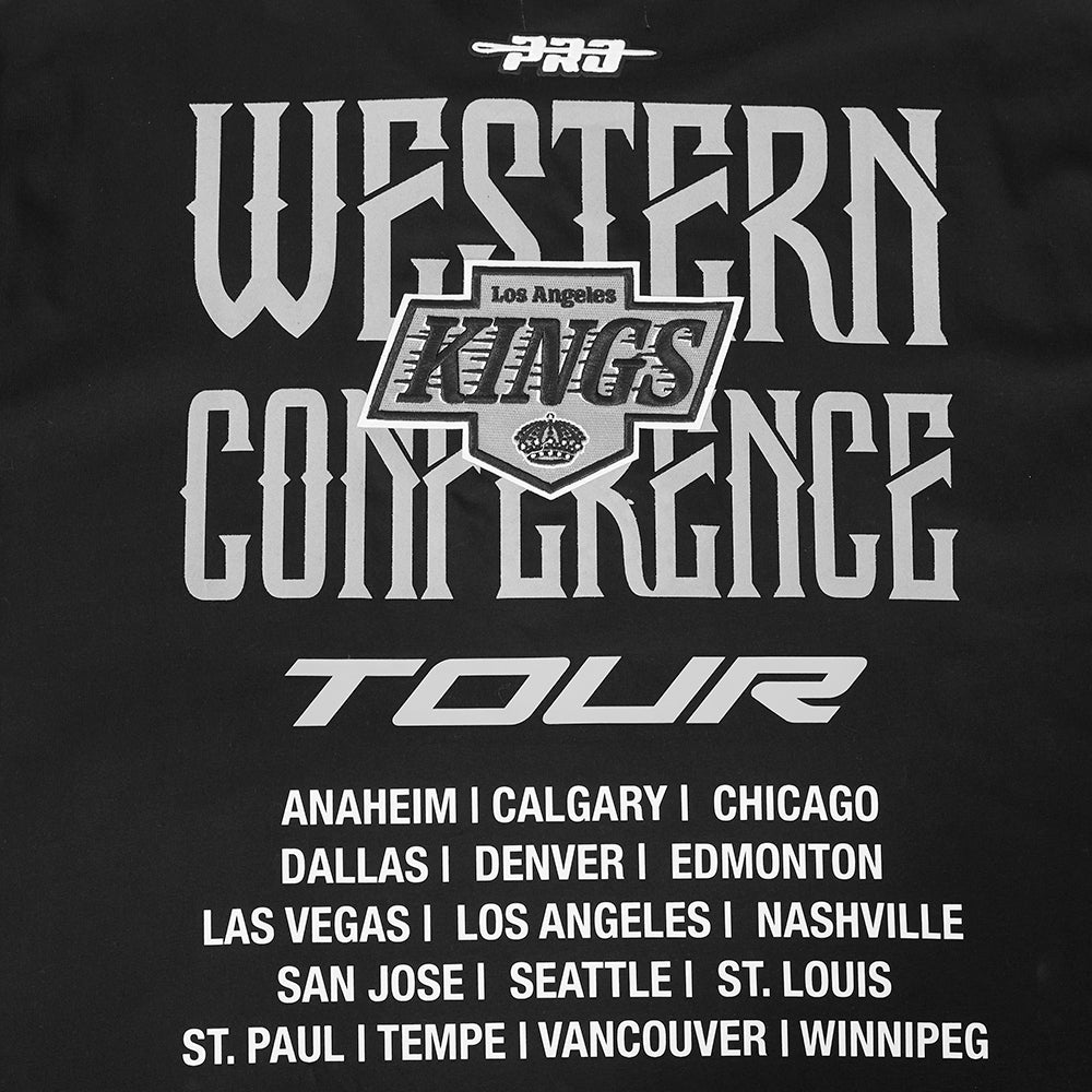 NHL LOS ANGELES KINGS CITY TOUR 2.0 MEN'S CJ DROP SHOULDER TEE (BLACK)