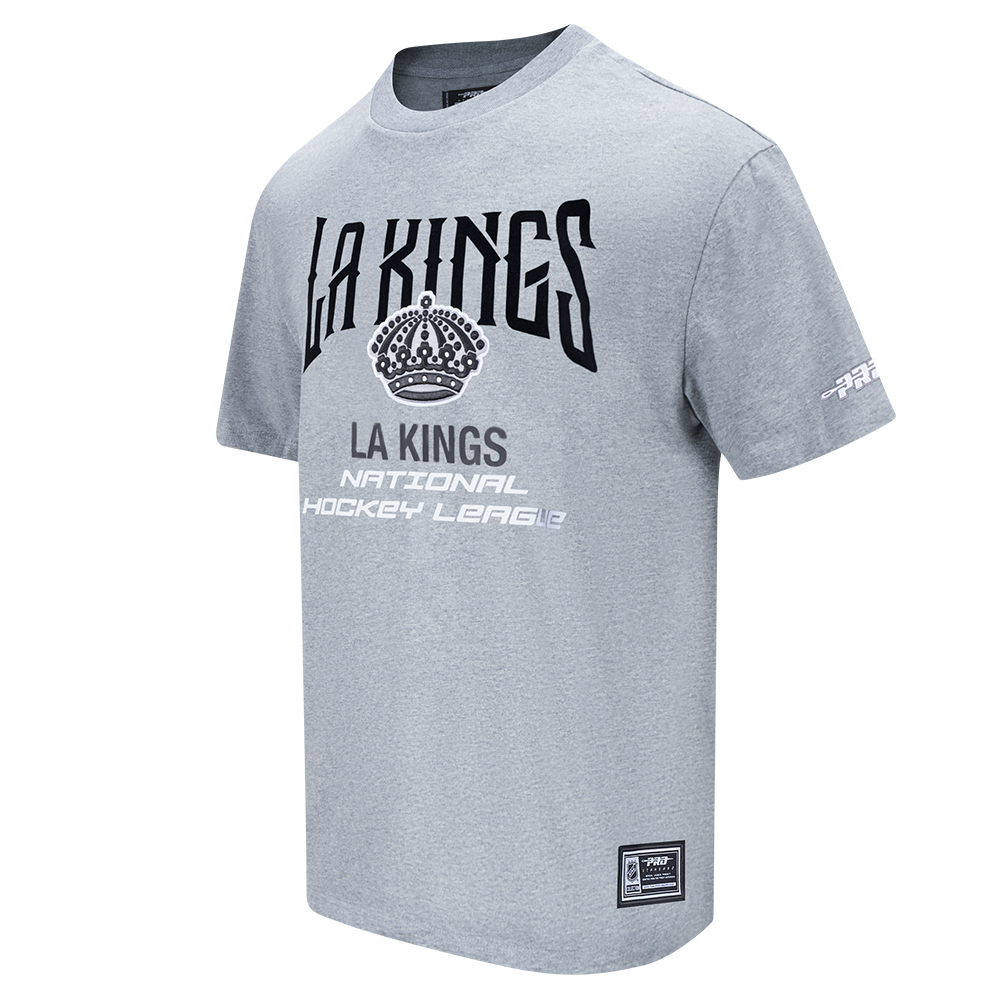 NHL LOS ANGELES KINGS CITY TOUR 2.0 MEN'S CJ DROP SHOULDER TEE (DARK HEATHER GRAY)