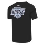 NHL LOS ANGELES KINGS MESH T-SHIRT EN JERSEY SIMPLE À RAYURES POUR HOMME (NOIR)