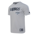 NHL LOS ANGELES KINGS MESH T-SHIRT EN JERSEY SIMPLE À RAYURES POUR HOMME (GRIS)