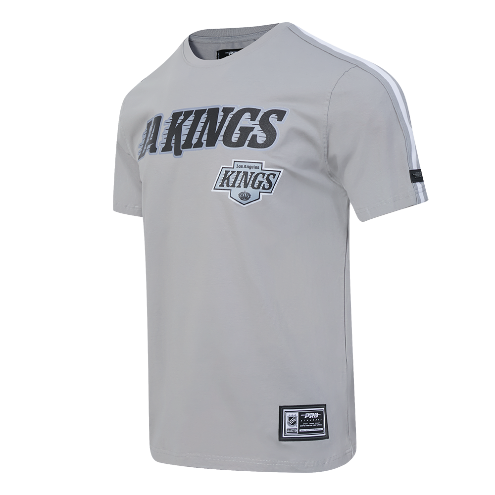 NHL LOS ANGELES KINGS MESH T-SHIRT EN JERSEY SIMPLE À RAYURES POUR HOMME (GRIS)