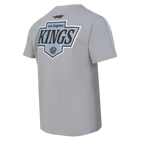 NHL LOS ANGELES KINGS MESH T-SHIRT EN JERSEY SIMPLE À RAYURES POUR HOMME (GRIS)