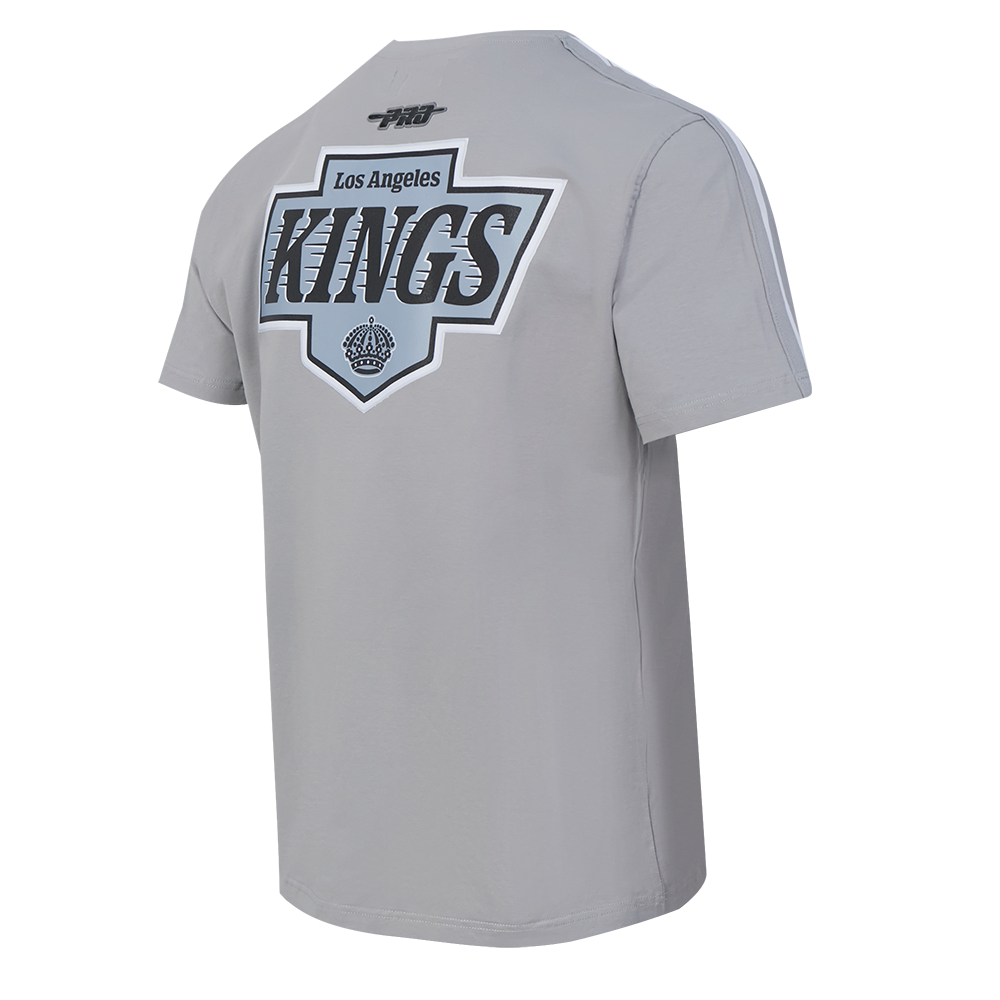 NHL LOS ANGELES KINGS MESH T-SHIRT EN JERSEY SIMPLE À RAYURES POUR HOMME (GRIS)