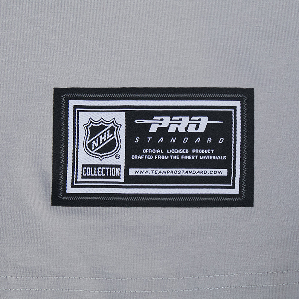 NHL LOS ANGELES KINGS MESH T-SHIRT EN JERSEY SIMPLE À RAYURES POUR HOMME (GRIS)