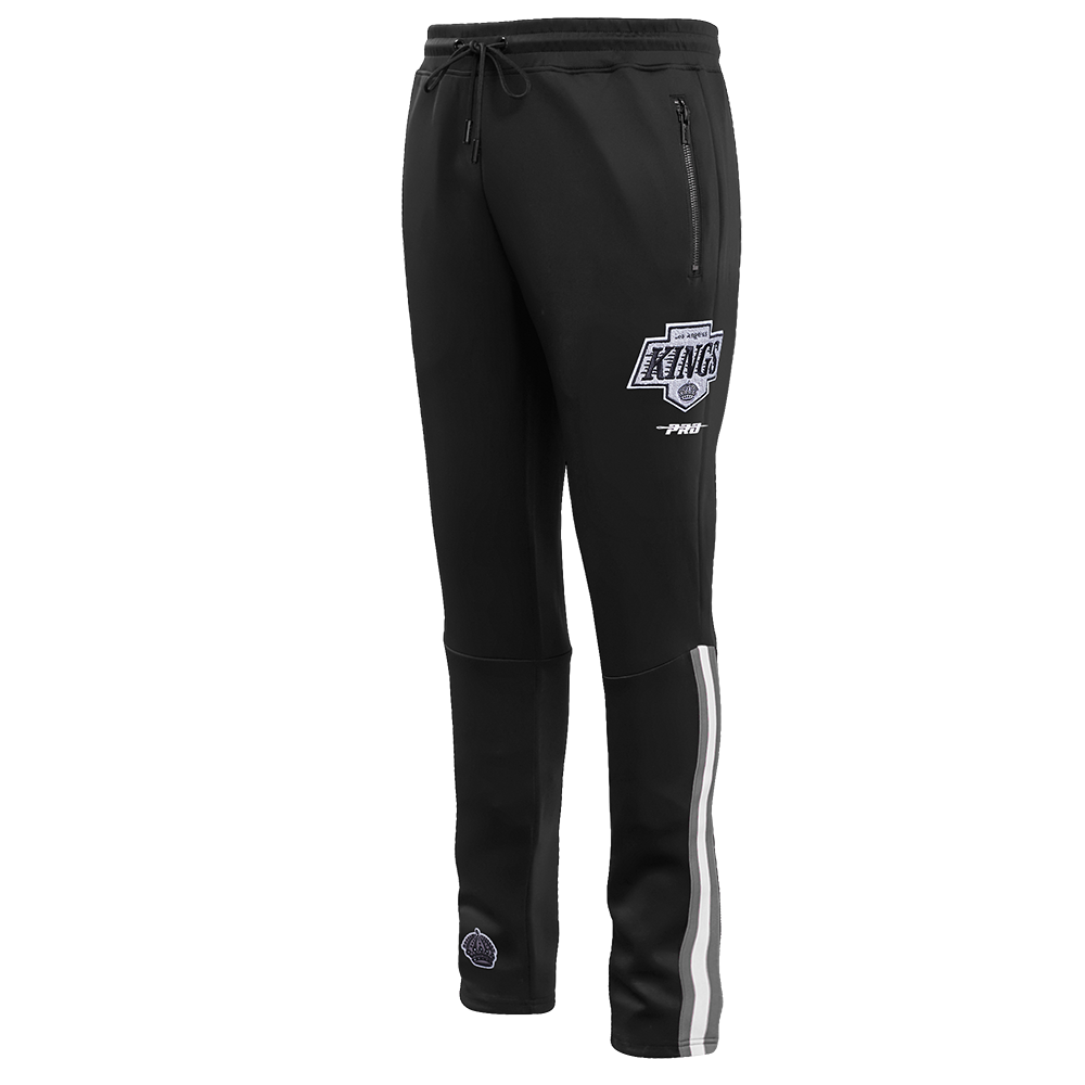 NHL LOS ANGELES KINGS CLASSIC CHENILLE MEN'S DK TRACK PANT (BLACK/GRAY)