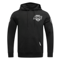 NHL LOS ANGELES KINGS CLASSIC CHENILLE MEN'S DK PO HOODIE (BLACK)