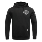 NHL LOS ANGELES KINGS CLASSIC CHENILLE MEN'S DK PO HOODIE (BLACK)