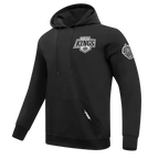 NHL LOS ANGELES KINGS CLASSIC CHENILLE MEN'S DK PO HOODIE (BLACK)
