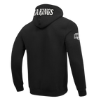 NHL LOS ANGELES KINGS CLASSIC CHENILLE MEN'S DK PO HOODIE (BLACK)