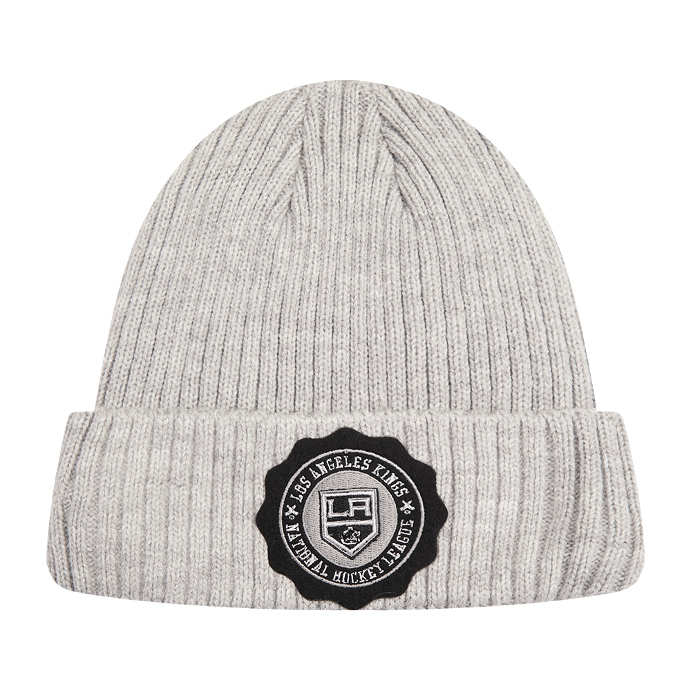 NHL LOS ANGELES KINGS CREST EMBLEM BEANIE (GRAY)