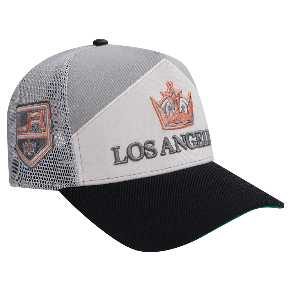NHL LOS ANGELES KINGS CHEVRON PINCH FRONT TRUCKER (GRAY)