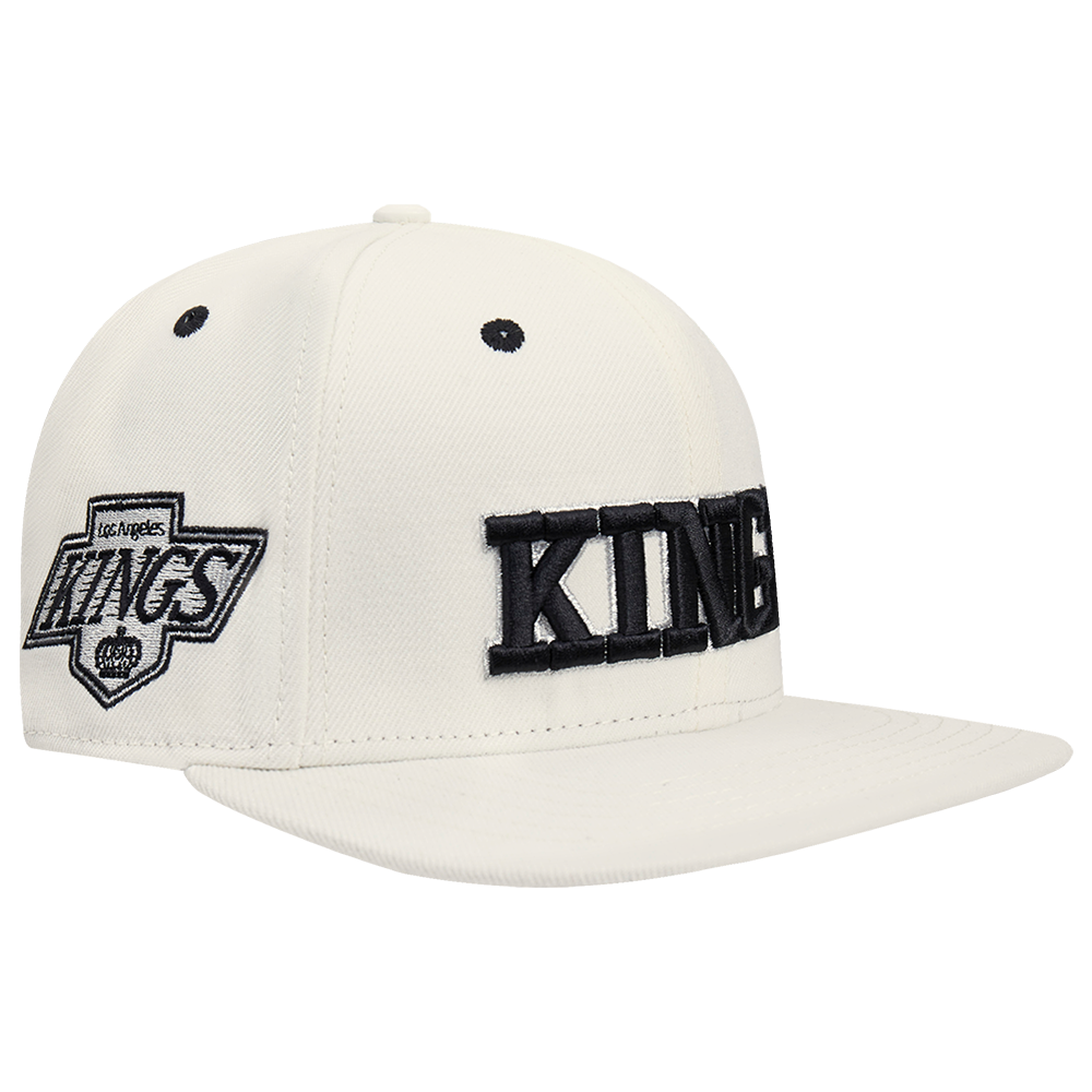 NHL LOS ANGELES KINGS RETRO CLASSIC UNISEX WORDMARK LOGO WOOL SNAPBACK (EGGSHELL)