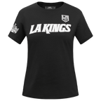 NHL LOS ANGELES KINGS CLASSIC T-SHIRT AJUSTÉ POUR FEMME (NOIR)