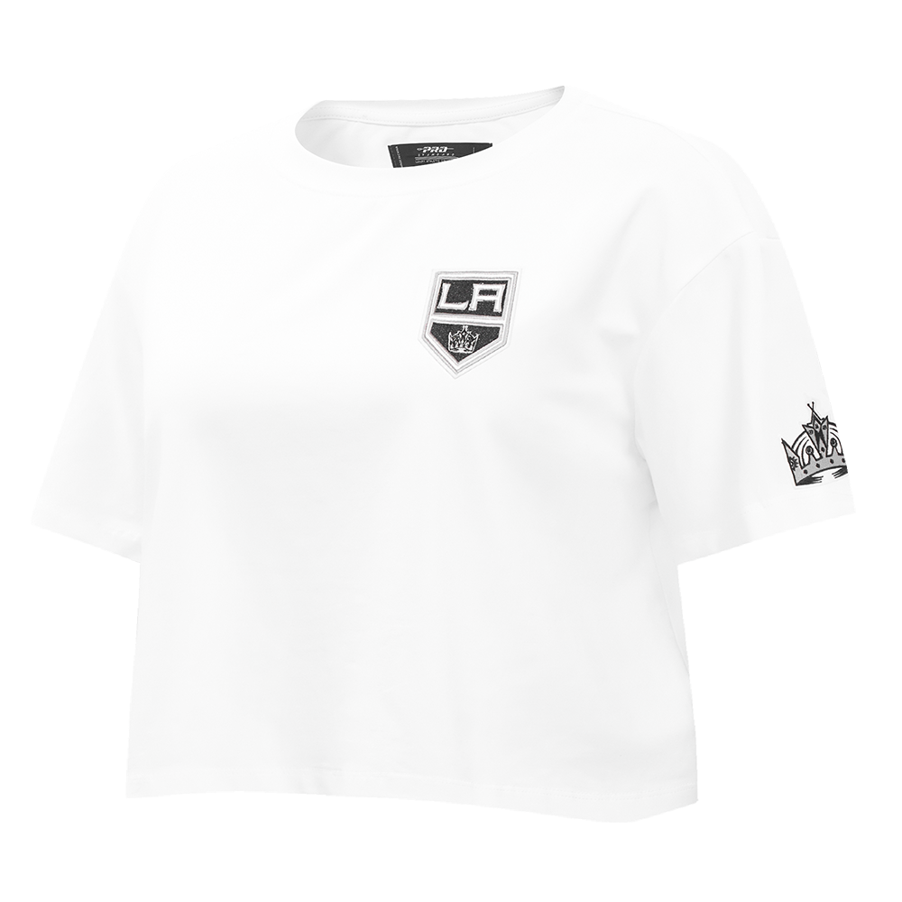 NHL LOS ANGELES KINGS CLASSIC WOMEN'S BOXY TEE (WHITE)