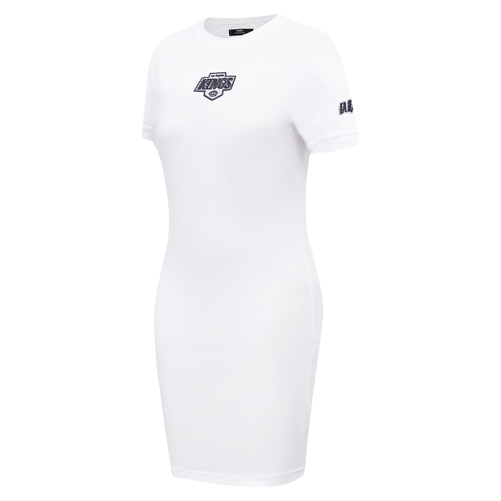 NHL LOS ANGELES KINGS CLASSIC WOMEN'S BODYCON DRESS (WHITE)
