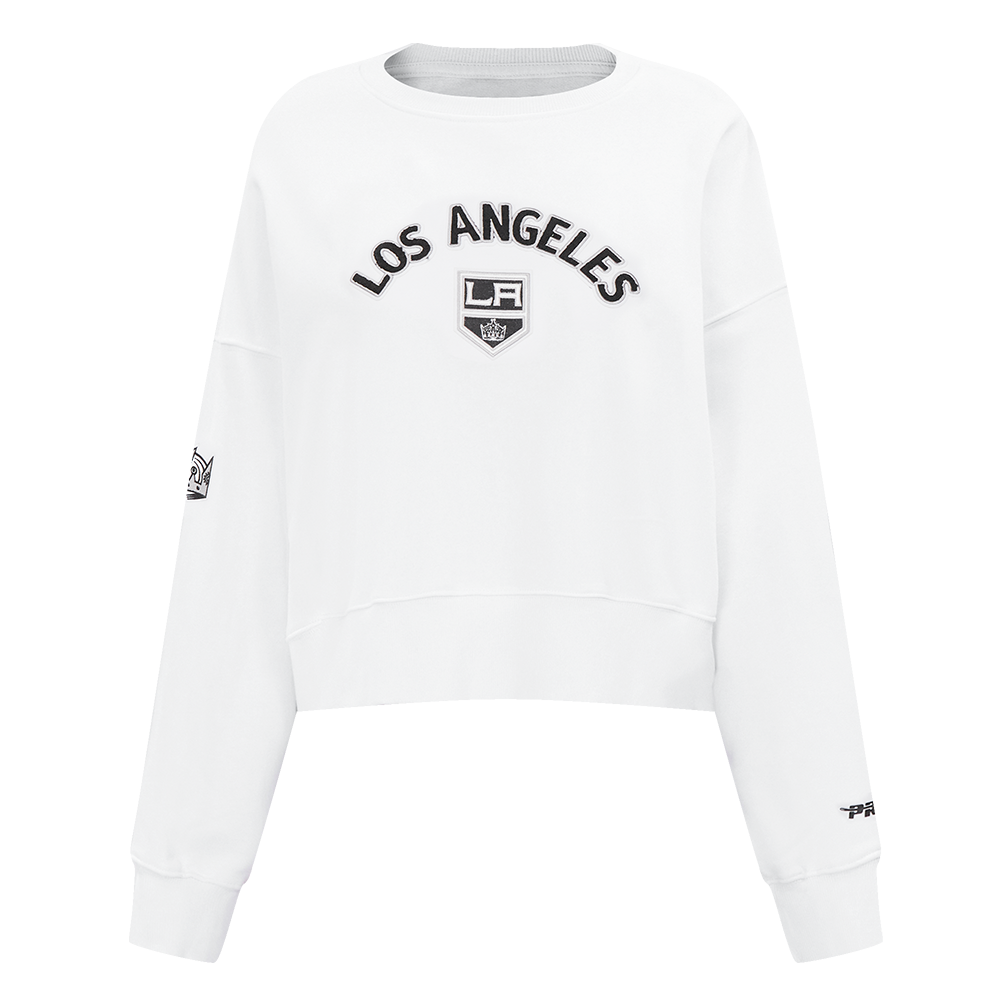 NHL LOS ANGELES KINGS CLASSIC WOMEN'S CREWNECK (WHITE)