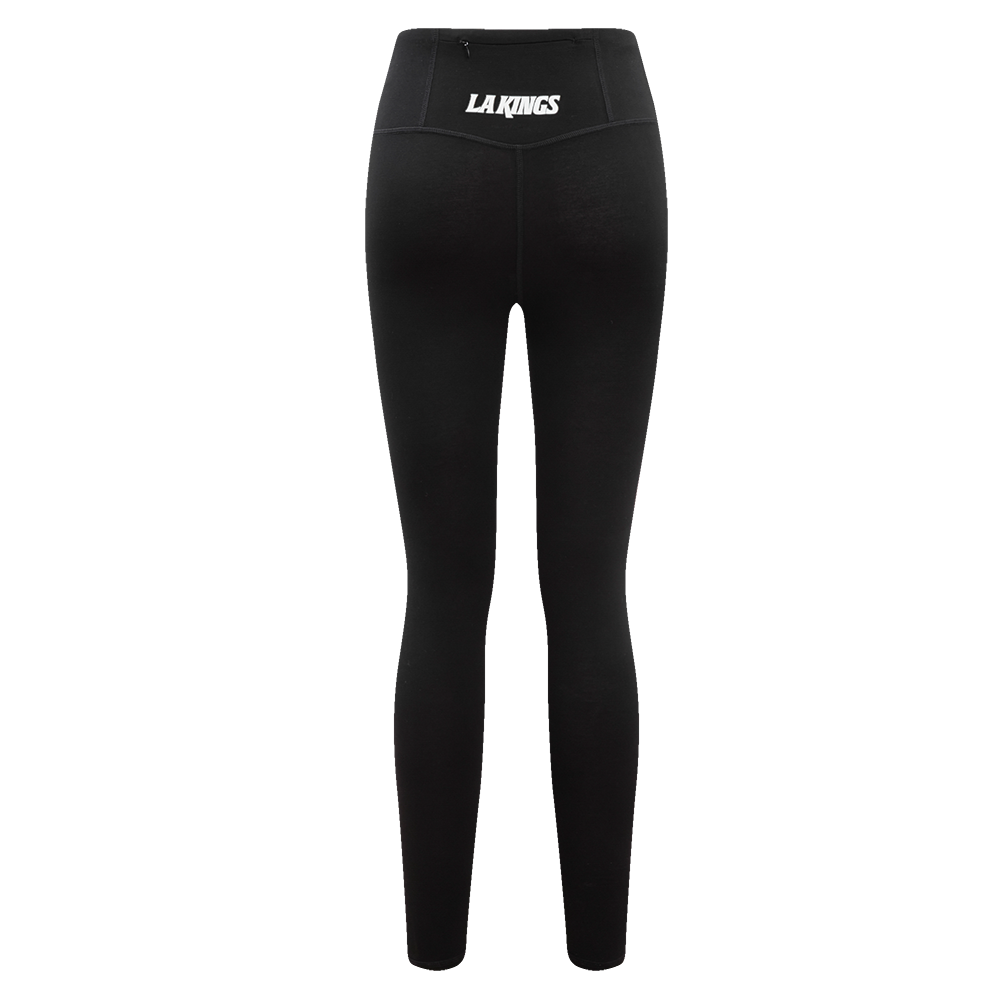 NHL LOS ANGELES KINGS CLASSIC WOMEN'S HIGH WAIST JERSEY LEGGING (BLACK)