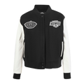 NHL LOS ANGELES KINGS CLASSIC WOMEN'S WOOL VARSITY JACKET (BLACK/WHITE)