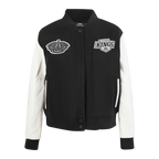 NHL LOS ANGELES KINGS CLASSIC WOMEN'S WOOL VARSITY JACKET (BLACK/WHITE)