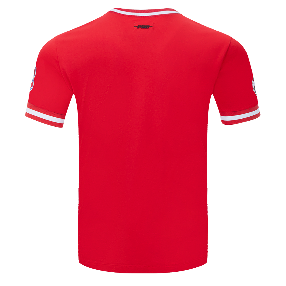 NHL MONTREAL CANADIENS CLASSIC CHENILLE T-SHIRT EN MAILLE DOUBLE POUR HOMME (ROUGE)
