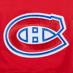 NHL MONTREAL CANADIENS CLASSIC CHENILLE T-SHIRT EN MAILLE DOUBLE POUR HOMME (ROUGE)