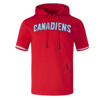 NHL MONTREAL CANADIENS CLASSIC CHENILLE MEN'S DK SS PO HOODIE (RED)