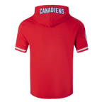 NHL MONTREAL CANADIENS CLASSIC CHENILLE MEN'S DK SS PO HOODIE (RED)