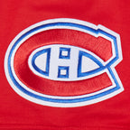 NHL MONTREAL CANADIENS CLASSIC CHENILLE MEN'S DK SS PO HOODIE (RED)