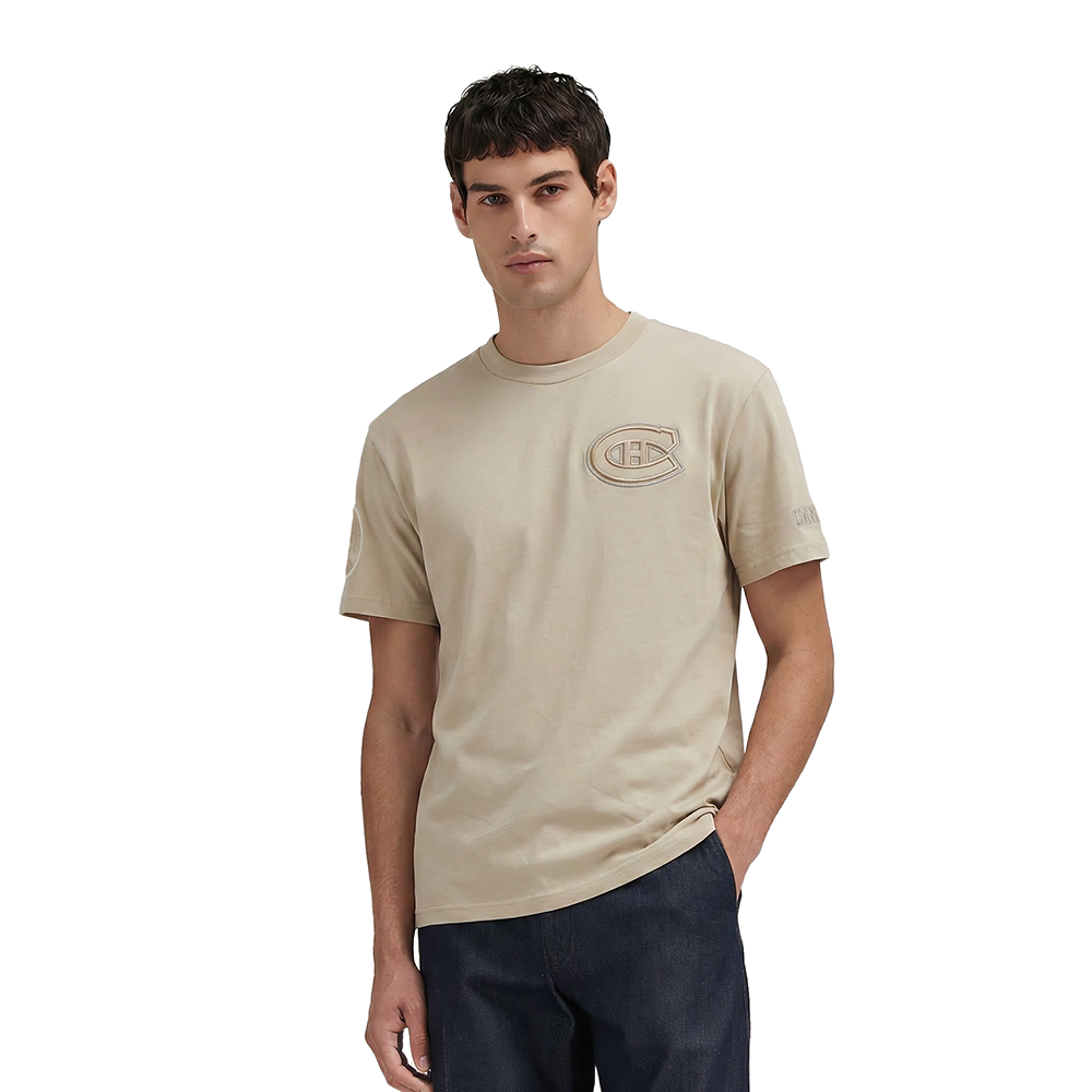NHL MONTREAL CANADIENS NEUTRAL MEN'S  CJ DROP SHOULDER TEE (TAUPE)