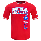 NHL MONTREAL CANADIENS RETRO CLASSIC T-SHIRT EN MAILLE DOUBLE POUR HOMME (ROUGE)