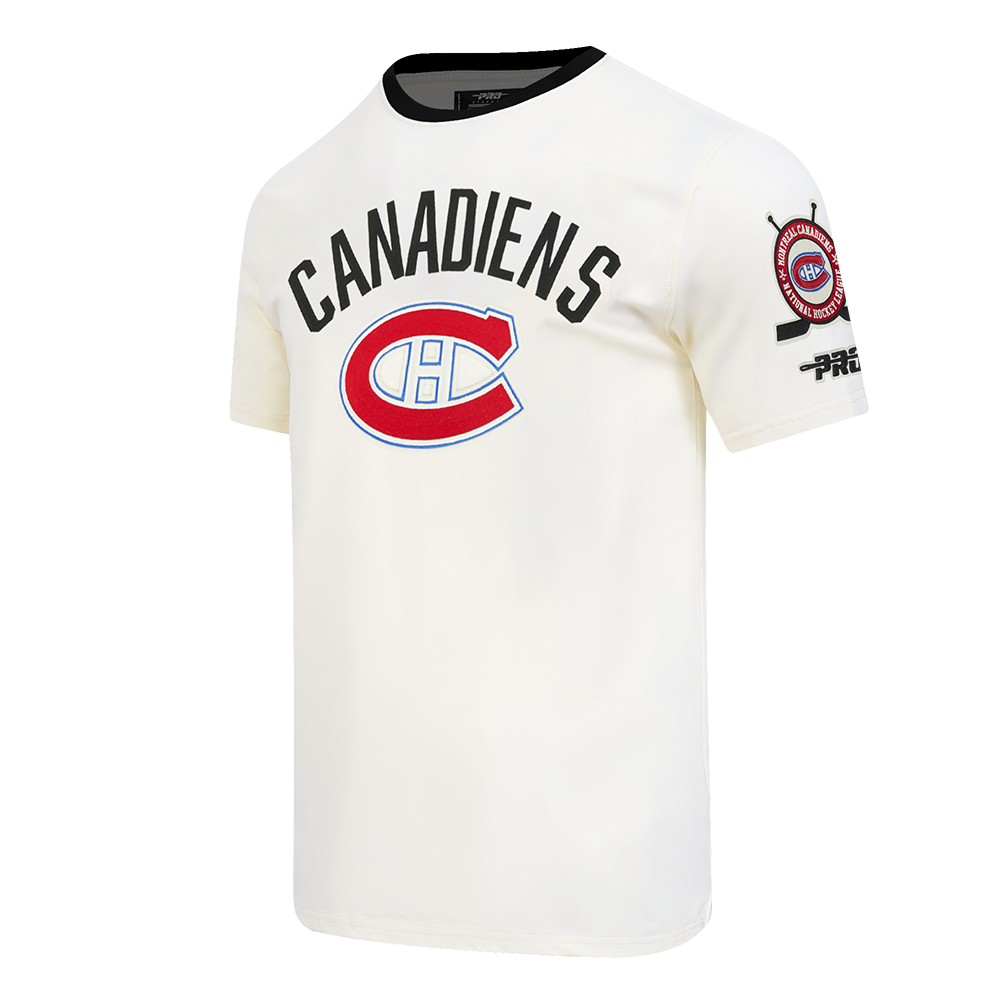 NHL MONTREAL CANADIENS MODERN ORIGINALS MEN'S RINGER TEE (EGGSHELL/ BLACK)