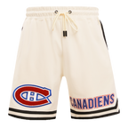 NHL MONTREAL CANADIENS CLASSIC CHENILLE MEN'S DK SHORT (EGGSHELL/ BLACK)